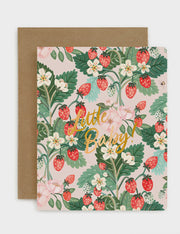 Little Baby Strawberries Card