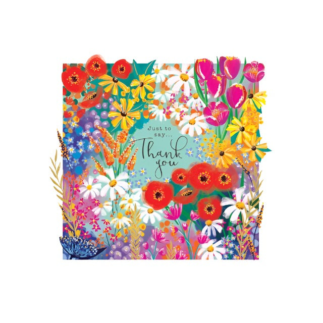 Thank You Floral Card