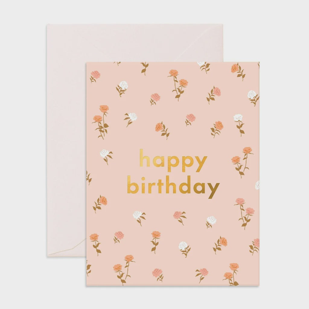 Birthday Roses Greeting Card