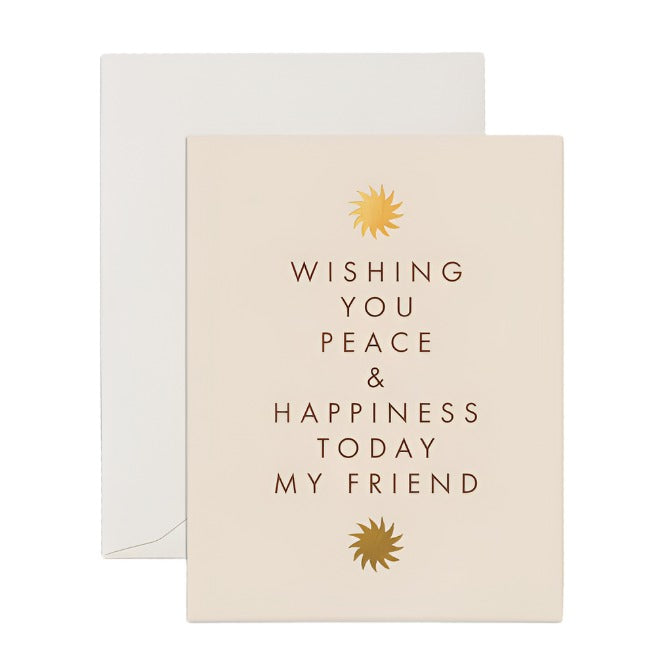 Peace & Happiness Greeting Card