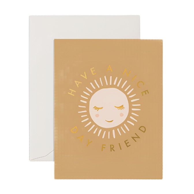 Nice Day Sun Greeting Card