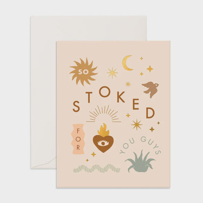 So Stoked Sacred Heart Greeting Card