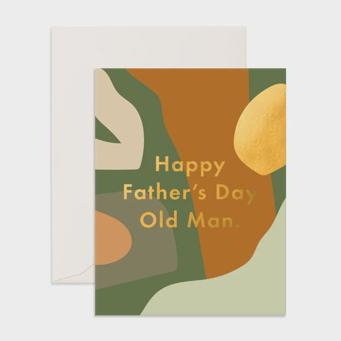 Father's Day Old Man Paint Greeting Card
