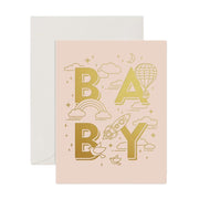 Baby Universe Cream Greeting Card