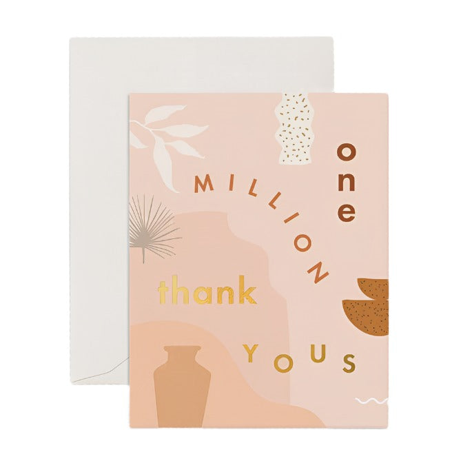 One Million Thank Yous Greeting Card