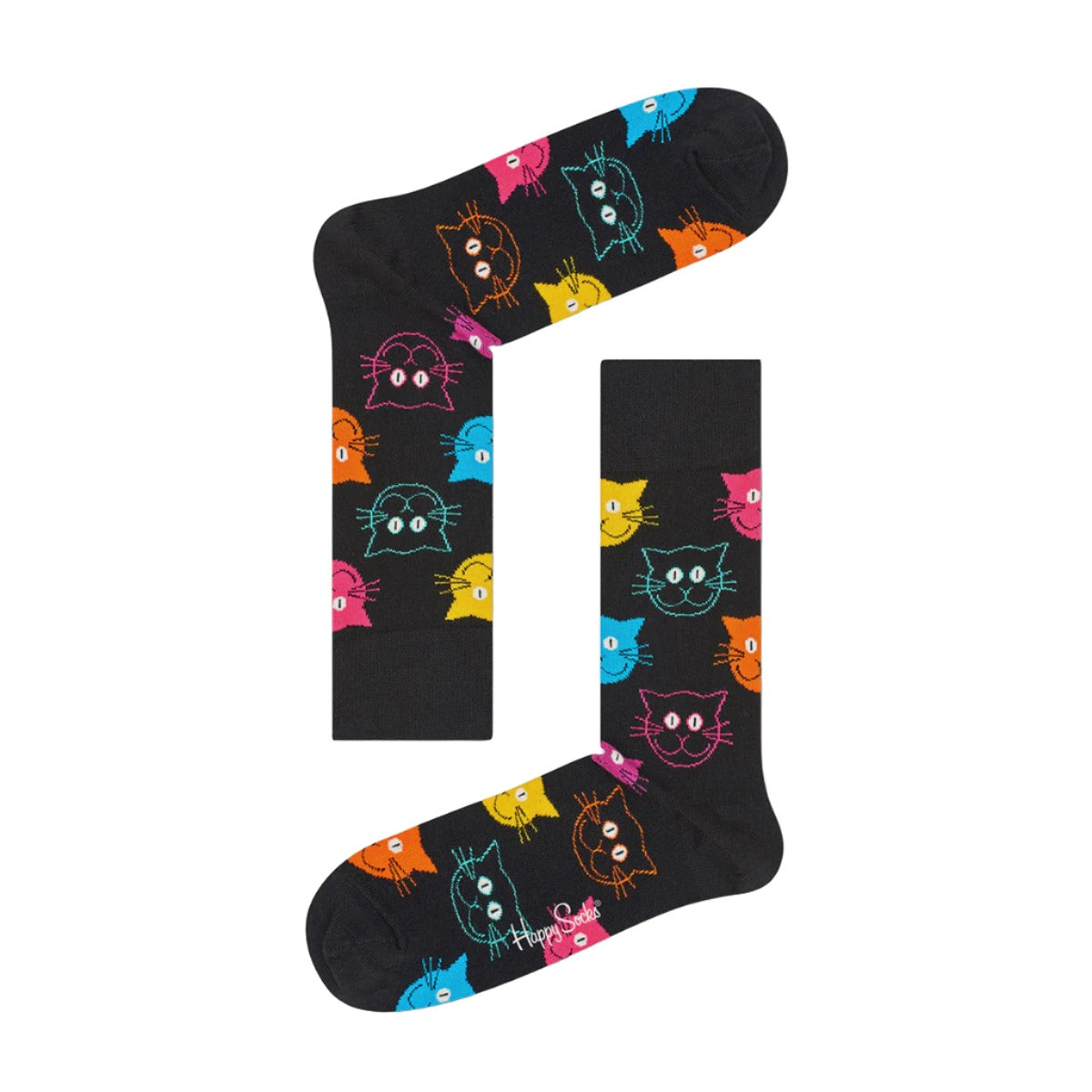 Happy Socks - Cat Black