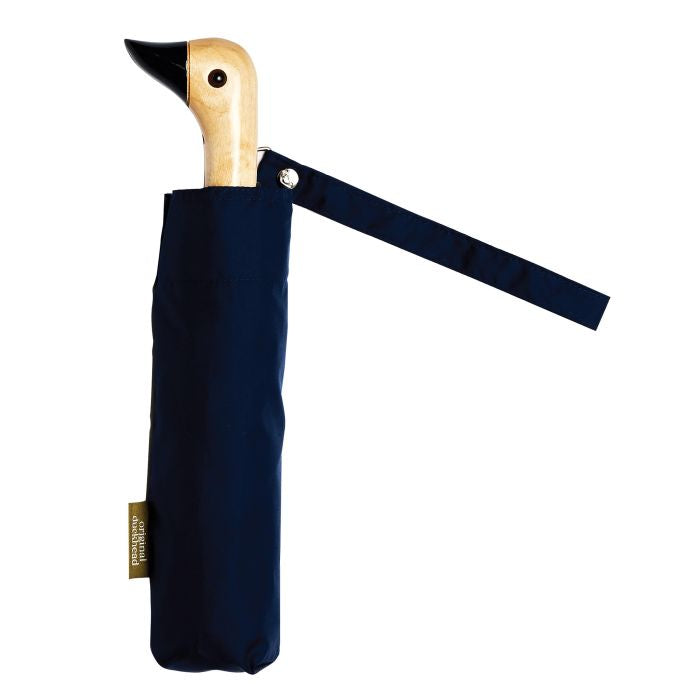 Duckhead Compact Umbrella - Navy Blue
