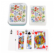 Playing Cards In A Tin - Wildflowers