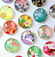 Resin Magnets - Japanese Chiyogami Paper