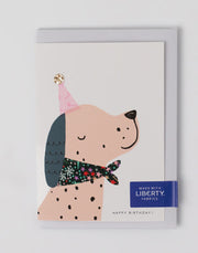 Liberty Spotty Dog Birthday Card - Adelajda's Wish