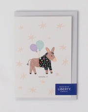 Liberty Donkey Birthday Card - Adelajda's Wish