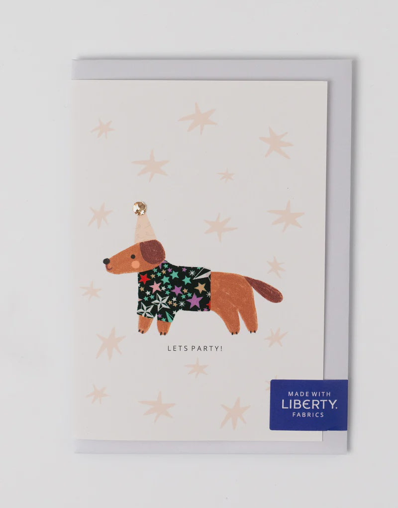 Liberty Sausage Dog Birthday Card - Adelajda's Wish