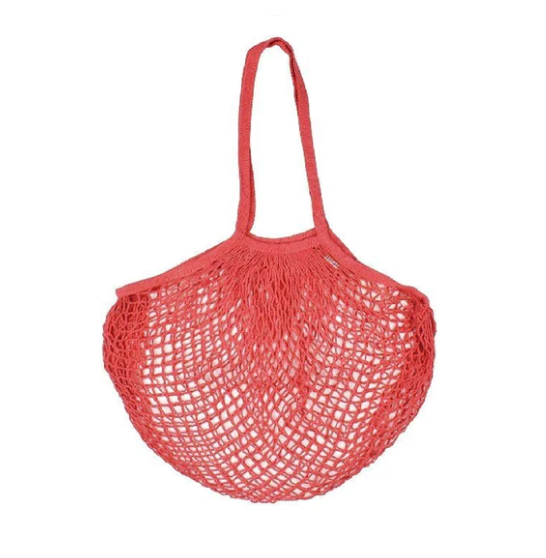 Cotton Mesh Bag - Coral