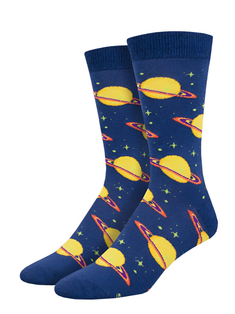 Men's Bamboo Socks - Starstruck By Saturn