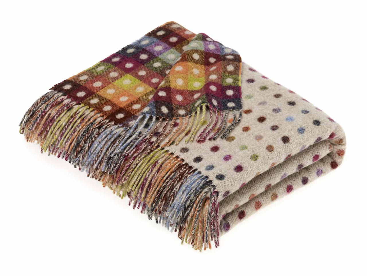 Multi Spot Throw - Beige/Multi