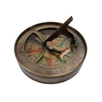 Bronze Sundial Compass