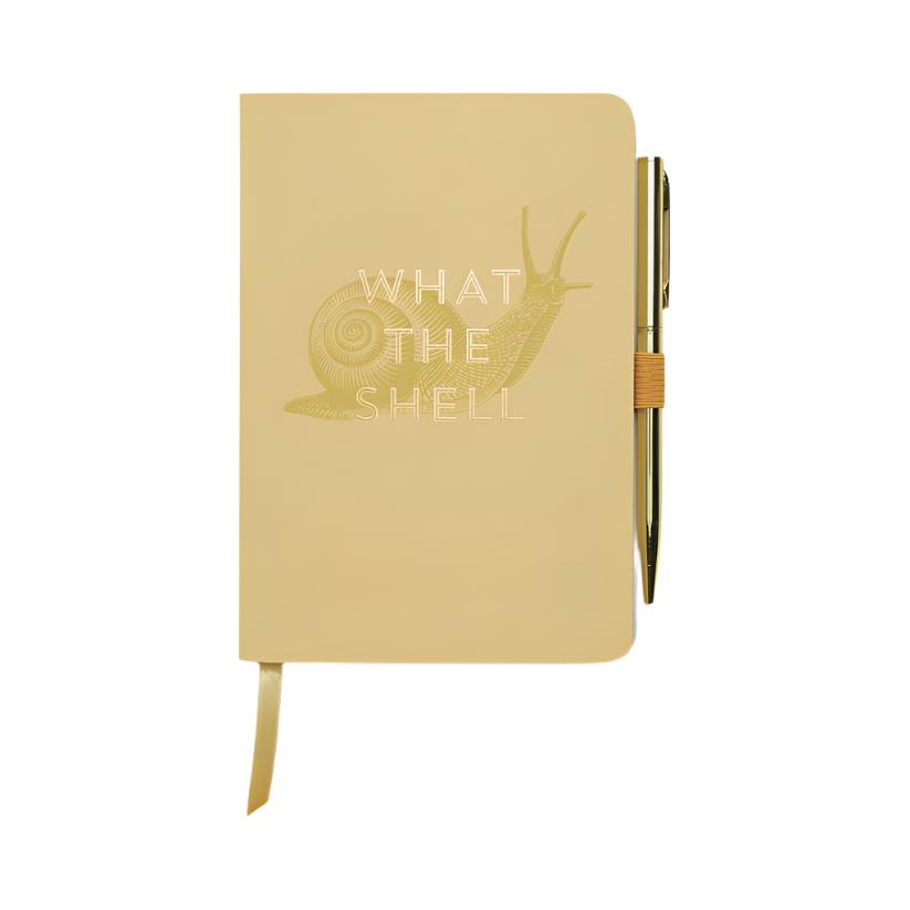 Vintage Sass Notebook with Pen - What The Shell – Wileaway