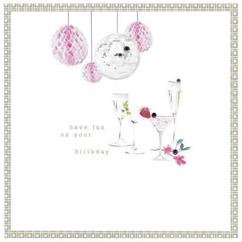 Fun On Your Birthday Cocktails Card