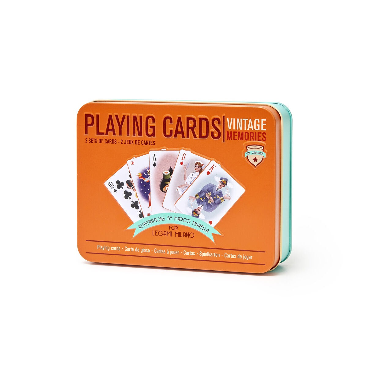 Playing Cards in Tin