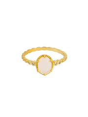 Gold Opal Claw Ring