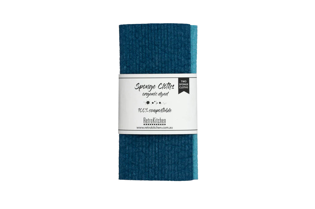 Organic Dyed Sponge Cloths - Set of 2