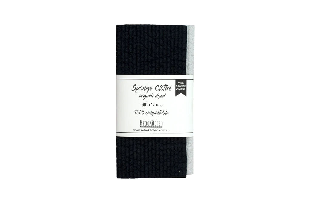 Organic Dyed Sponge Cloths - Set of 2