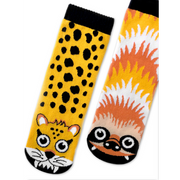 Sloth & Cheetah Socks (4-8 Years)
