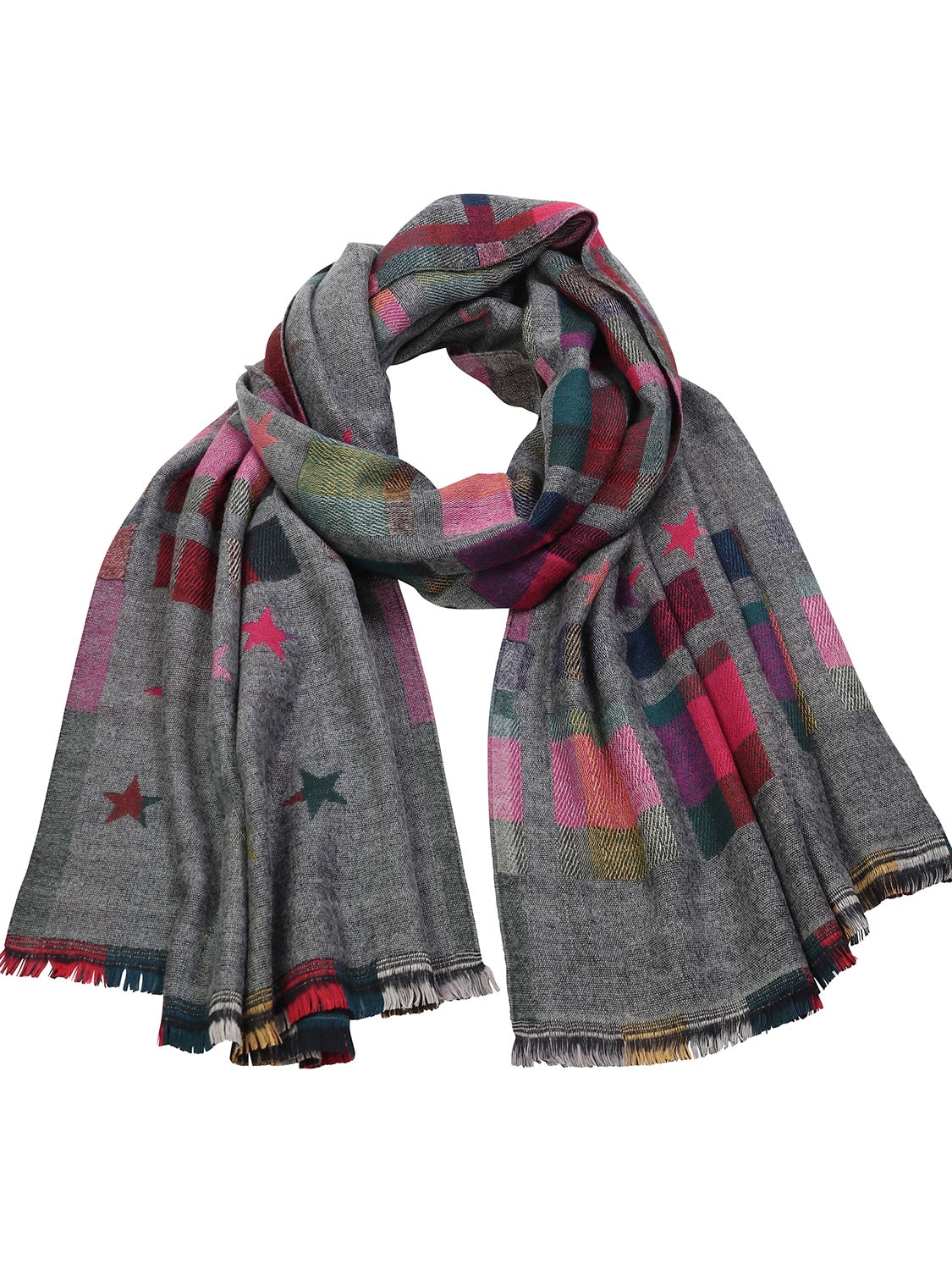 Shadow Star & Check Scarf – Wileaway
