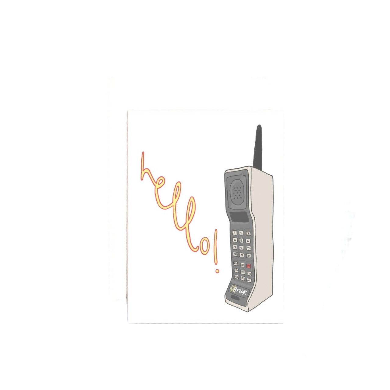Hello Brick Phone Card