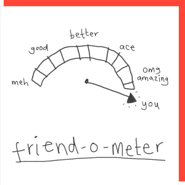 Friend-O-Meter Card