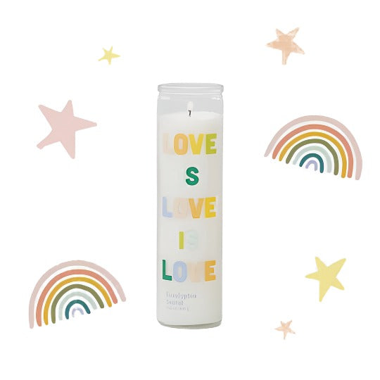 Spark Candle 10.6oz - Love Is Love Is Love (Eucalyptus & Santal)