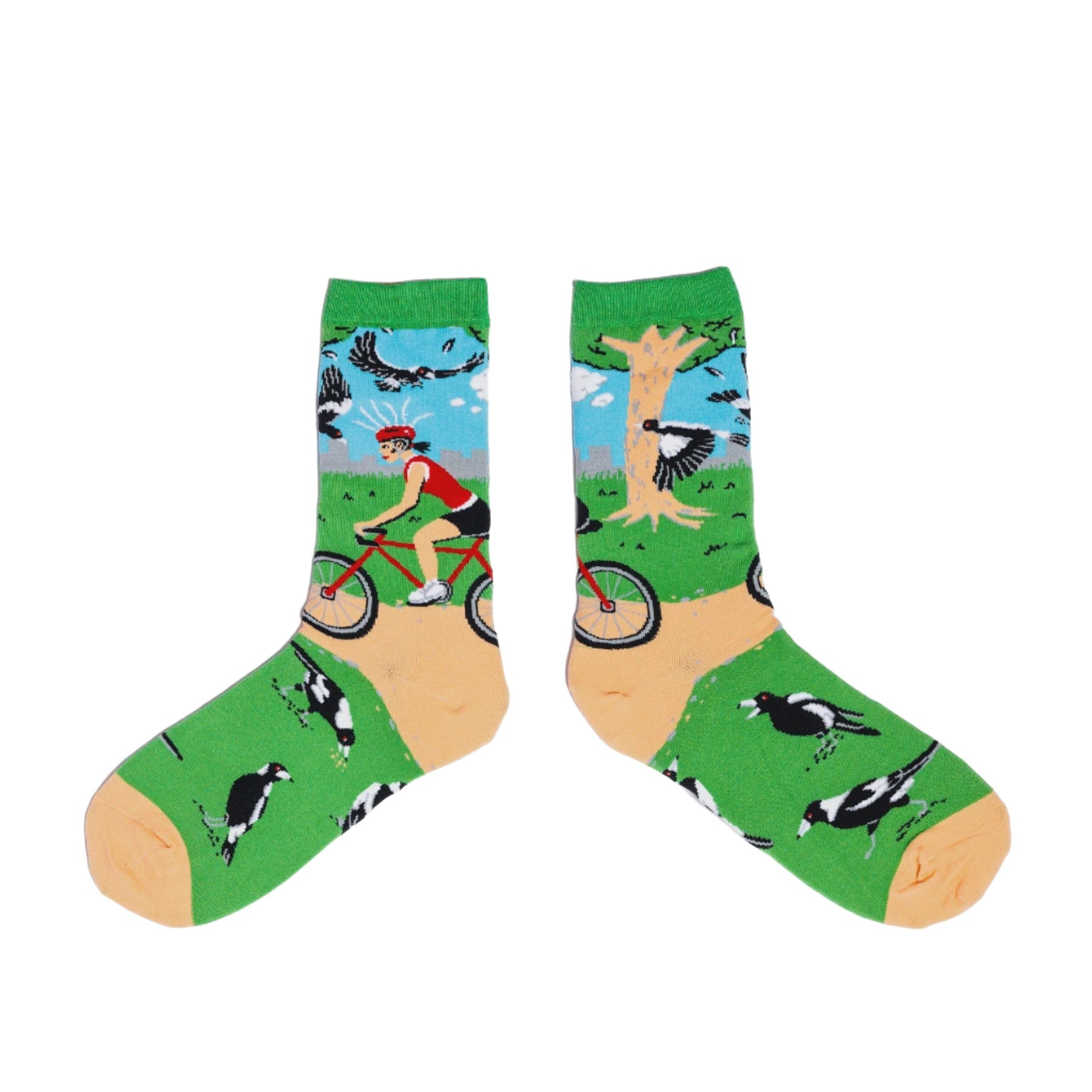 Spencer Flynn Women's Socks - A Leisurely Cycle