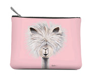 Medium Zip Pouch - Pink Tina