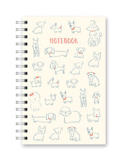 Spiral Notebook - Posing Puppies
