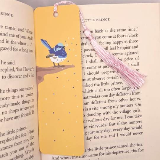 Bookmark By Tilly Scribbles - Fairy Wren