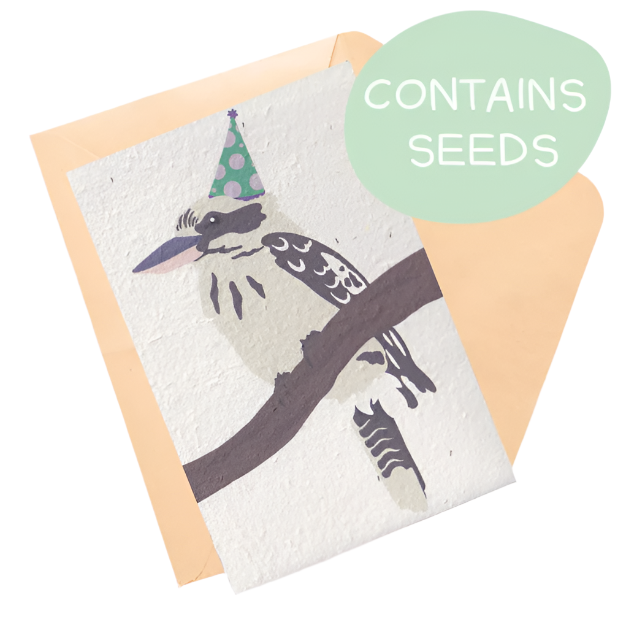 Plantable Card - Birthday Kookaburra