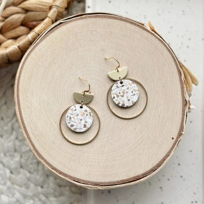 Cruiser  Drop Earrings - Terrazzo