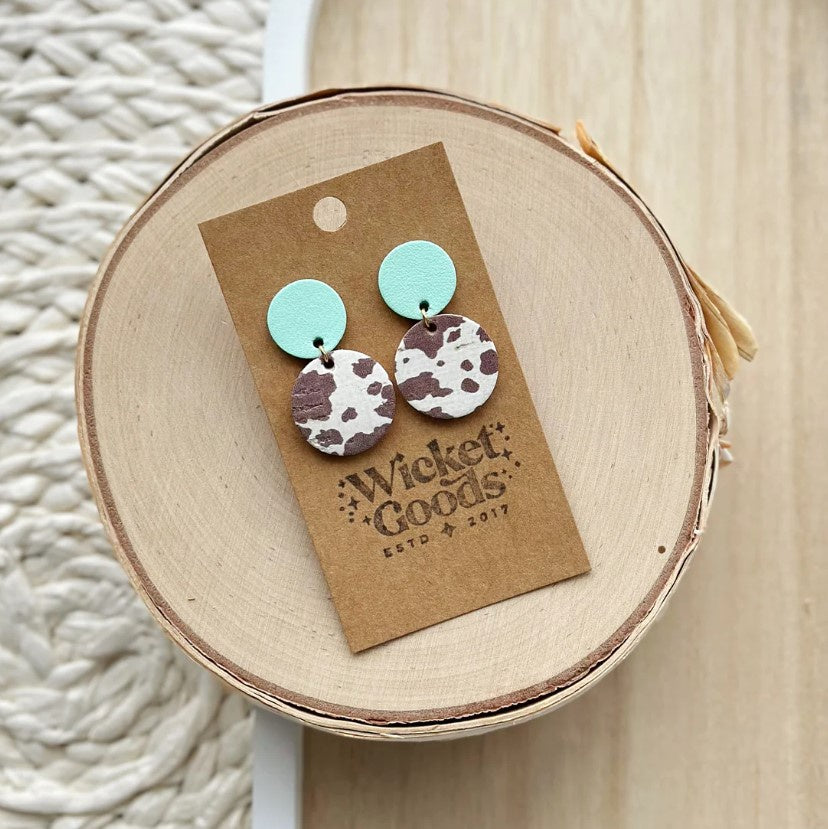 Pearl Stud Earrings - Cow Town