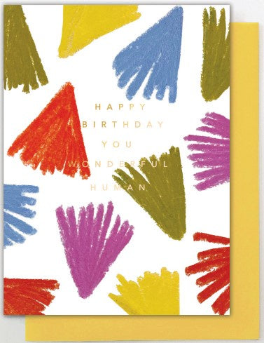 Happy Birthday You Wonderful Human Tassels Card