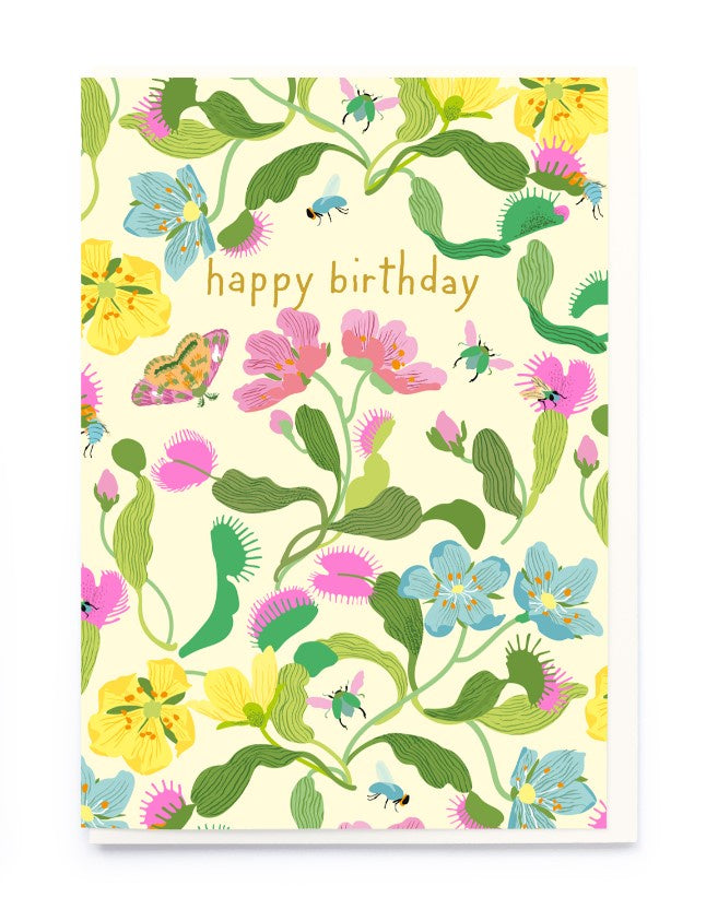 Venus Fly Trap Birthday Card