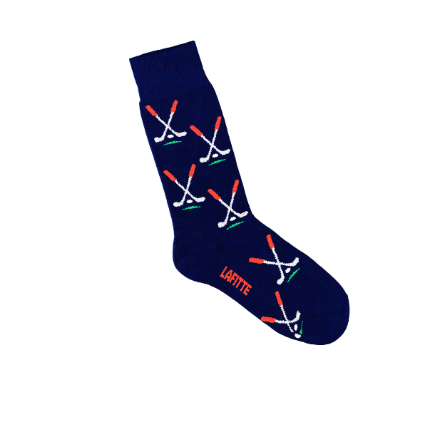 LAFITTE Socks - Golf Clubs - Navy (W8-12, M6-11)