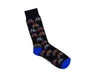 LAFITTE Socks - Bicycles - Black (W8-12, M6-11)
