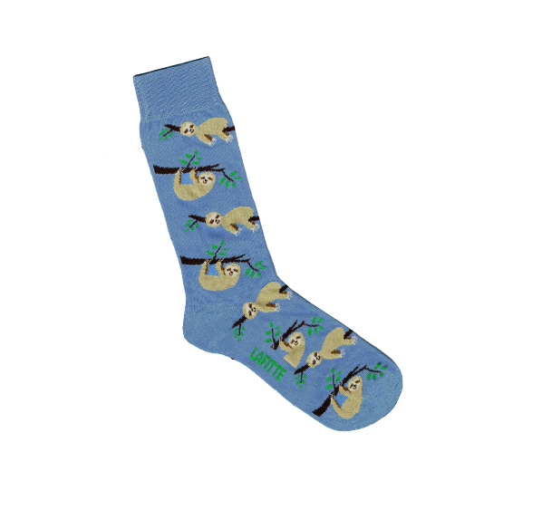 LAFITTE Socks - Sloth - Blue (W8-12, M6-11)