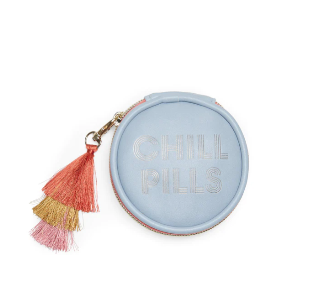 Vegan Leather Pill Case with Tassel - Chill Pills+