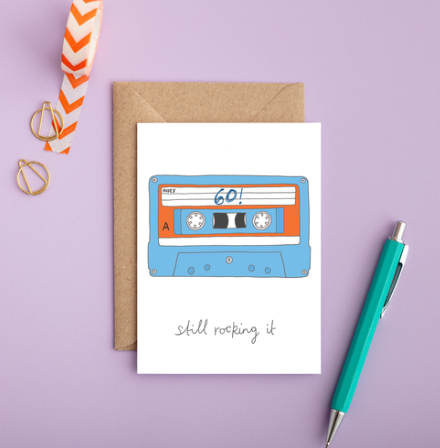 Cassette 60! Still Rocking It Card