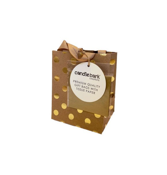 Gift Bag Petite - Gold Dots