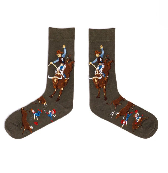 Spencer Flynn Men's Socks - Cowboy Bull Rider