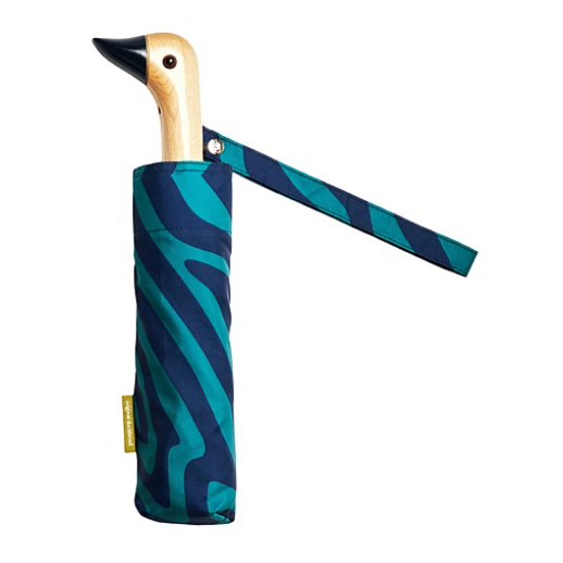 Duckhead Compact Umbrella - Swirl in Blue