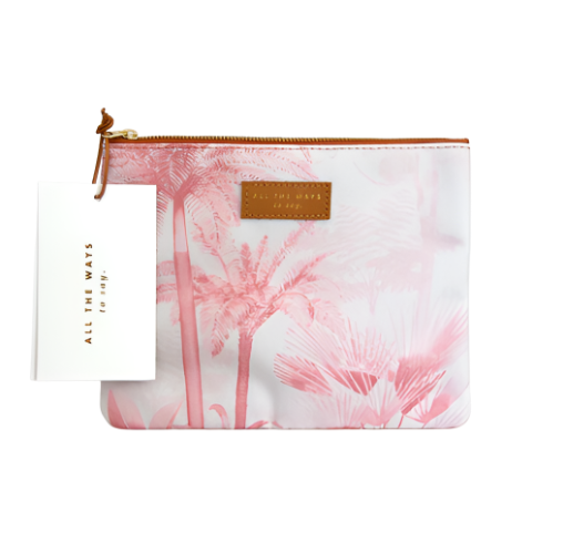 Clutch Bag - Pink Forest