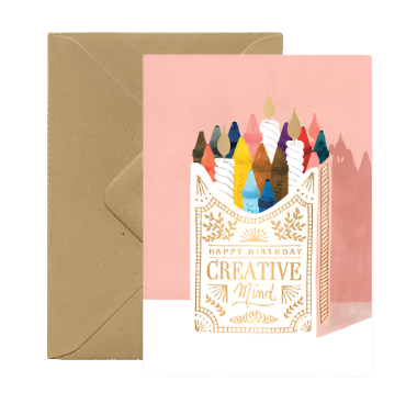 Happy Birthday Creative Mind Card